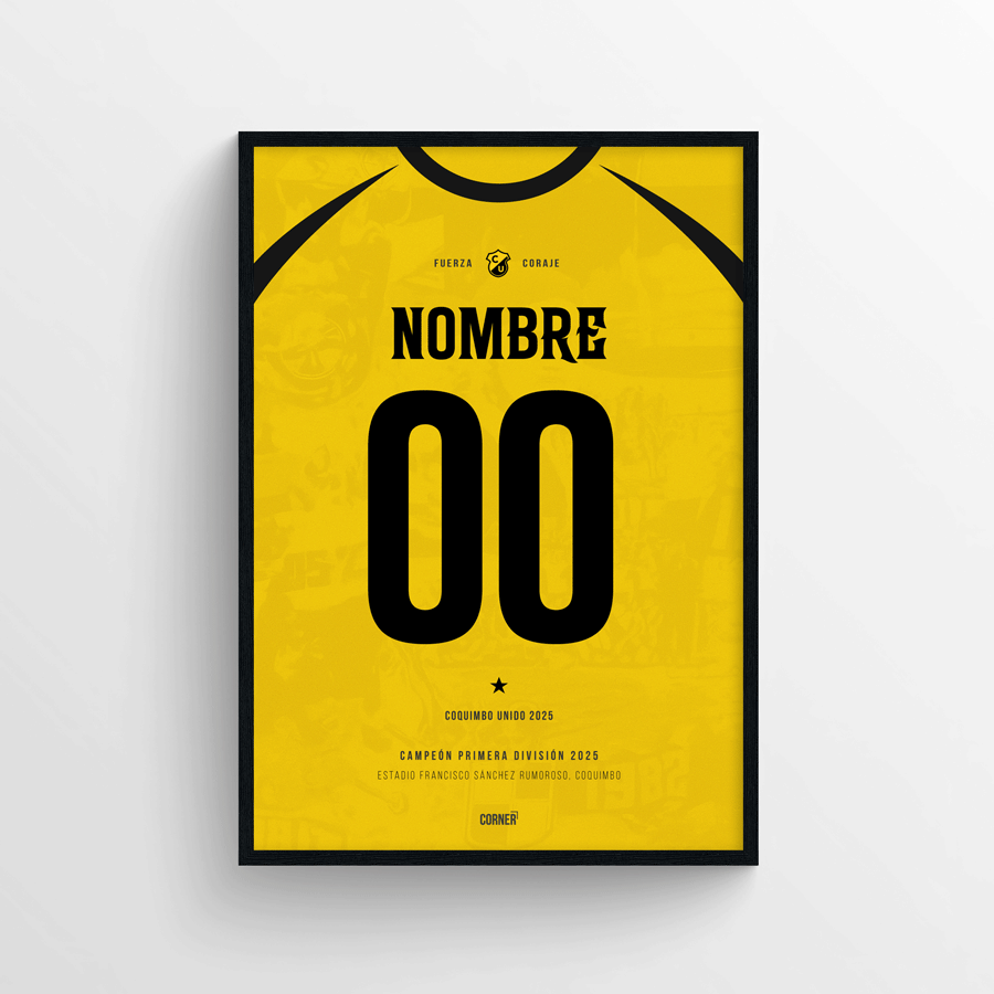 Cuadro personalizado camiseta Coquimbo Unido