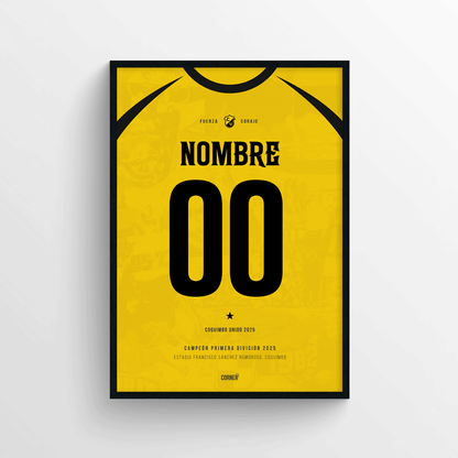 Cuadro personalizado camiseta Coquimbo Unido