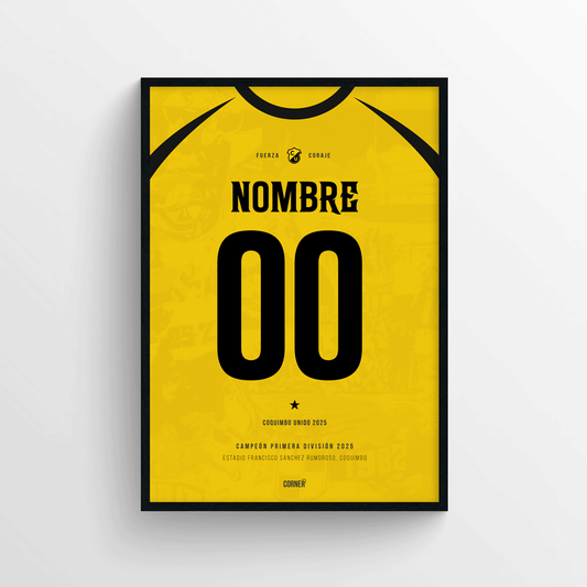 Cuadro personalizado camiseta Coquimbo Unido