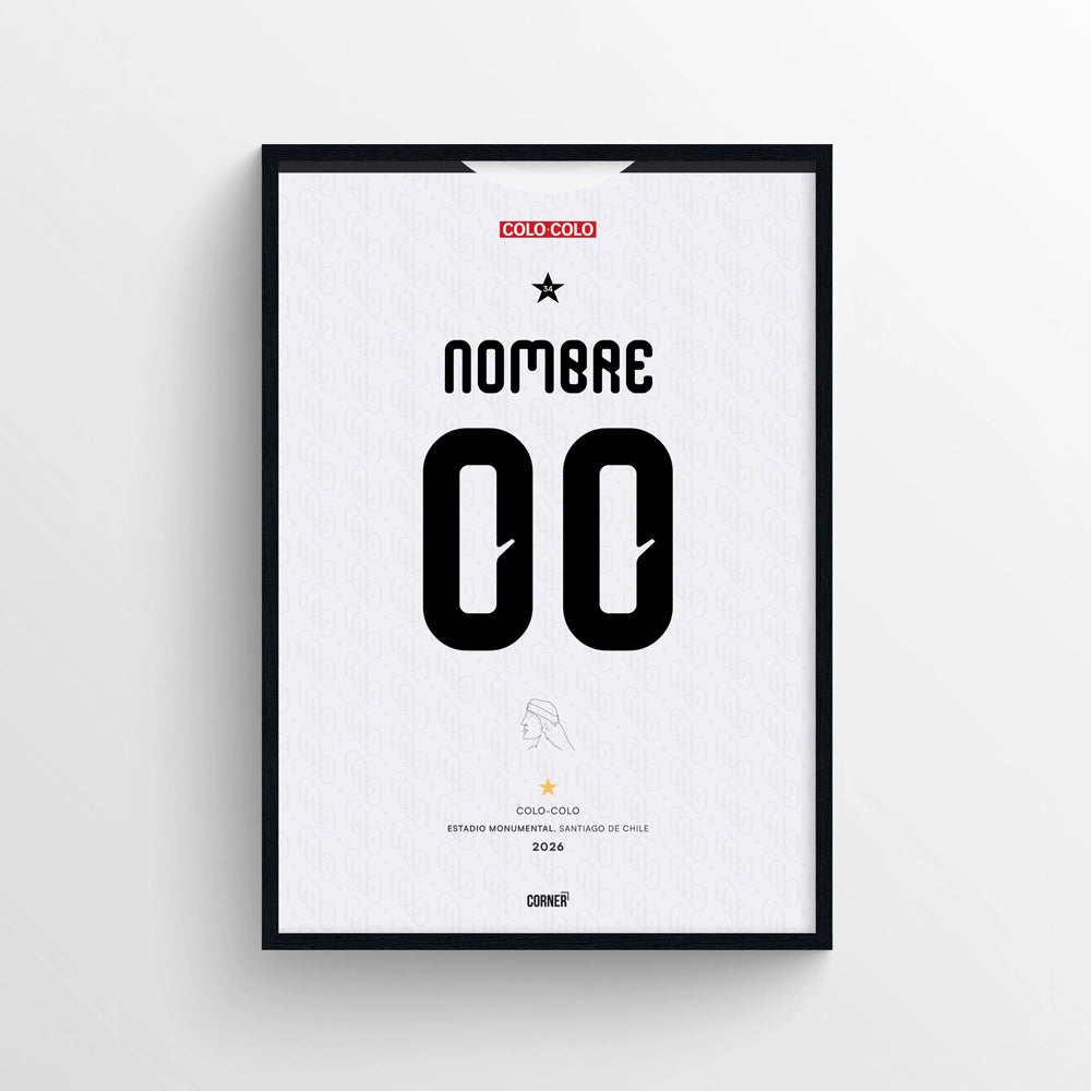 Cuadro personalizado camiseta Colo-Colo 2026