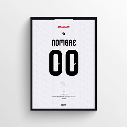 Cuadro personalizado camiseta Colo-Colo 2026