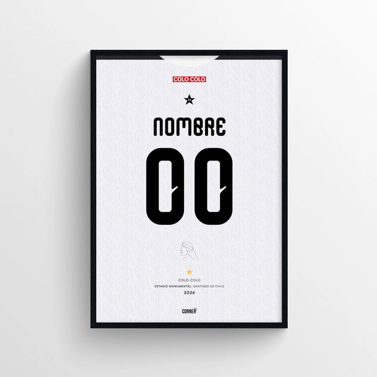 Cuadro personalizado camiseta Colo-Colo 2026