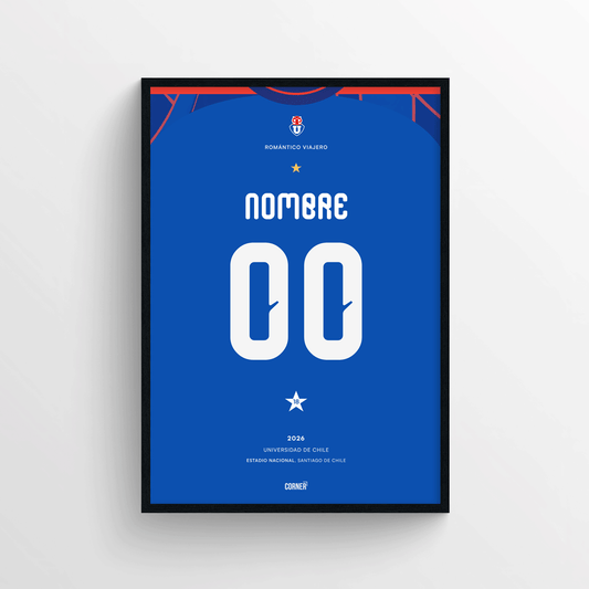 Cuadro personalizado camiseta Universidad de Chile 2026