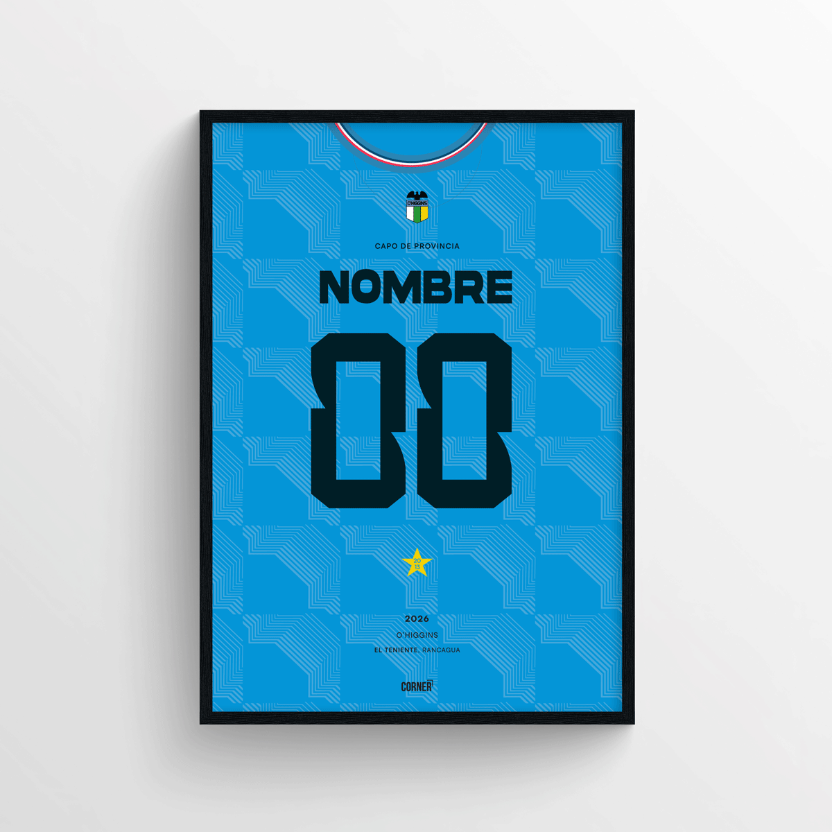 Cuadro personalizado camiseta O'higgins 2026