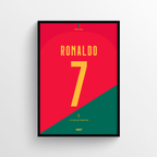 Cuadro camiseta Cristiano Ronaldo Portugal