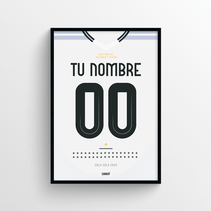 Cuadro personalizado camiseta Colo-Colo 2025