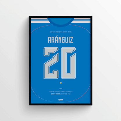 Cuadro camiseta Universidad de Chile 2025