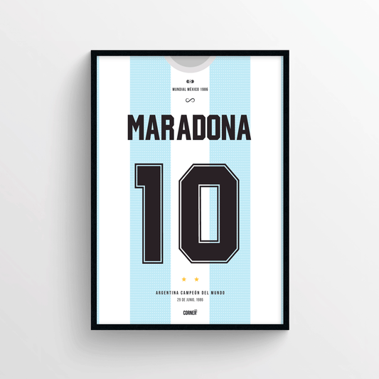 Cuadro Maradona campeón del mundo
