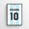 Cuadro Maradona campeón del mundo