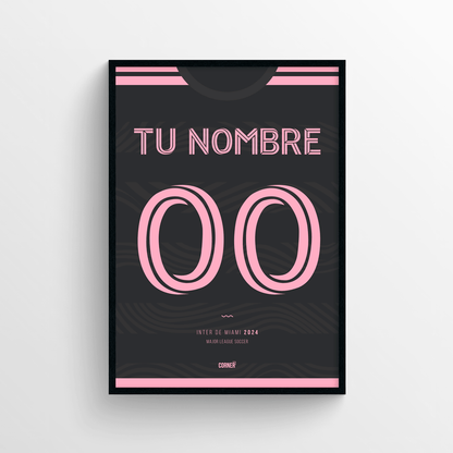 Cuadro personalizado camiseta Inter de Miami 2024