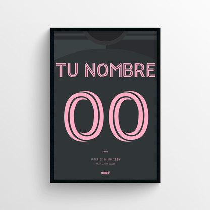 Cuadro personalizado camiseta Inter de Miami 2025
