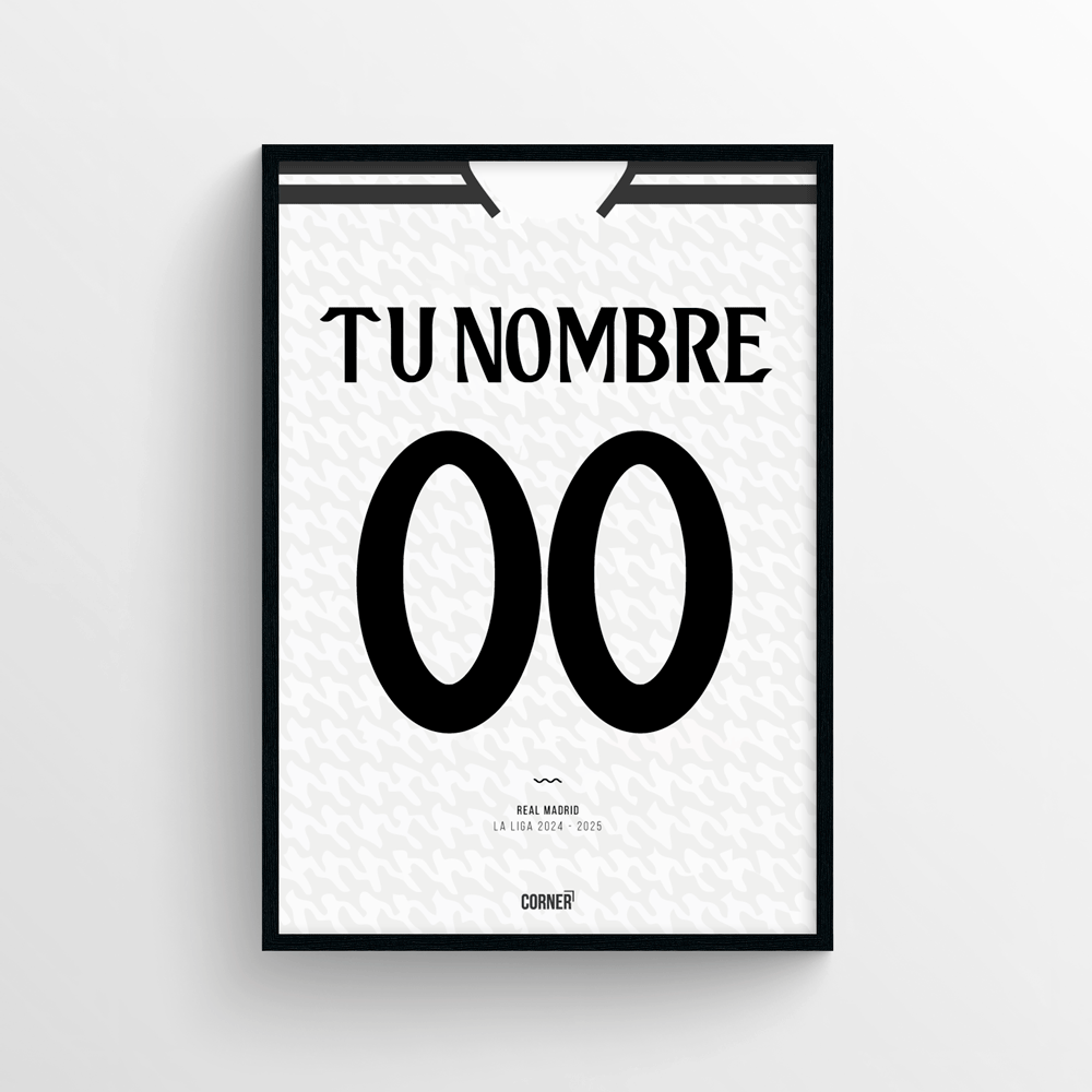 Cuadro personalizado camiseta Real Madrid