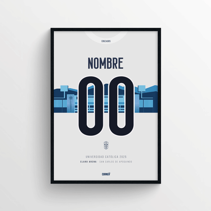 Cuadro personalizado camiseta Universidad Católica Claro Arena