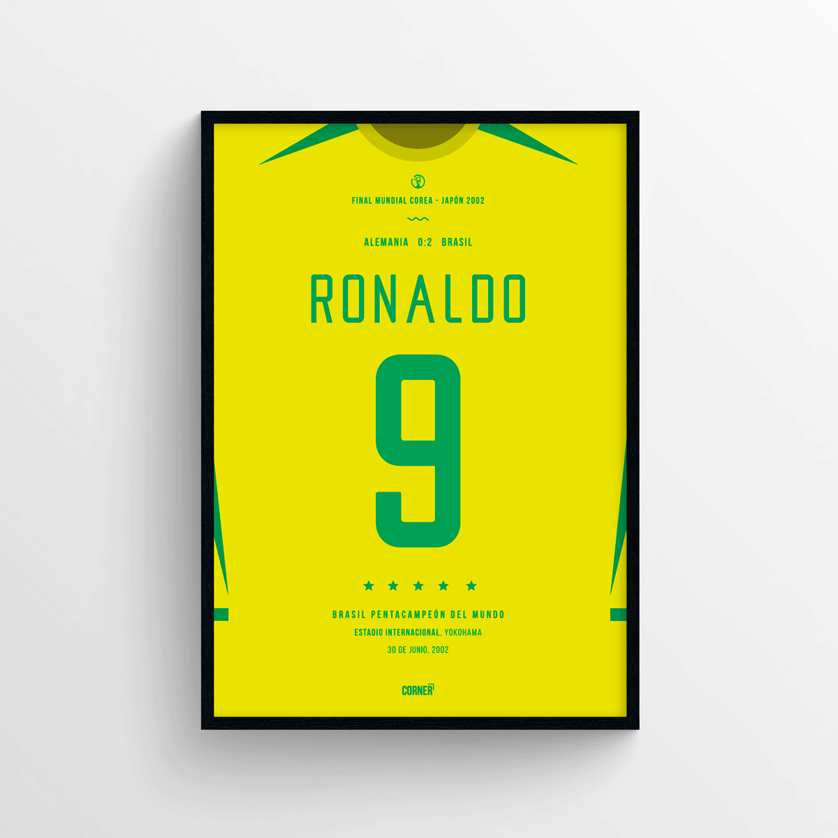 Cuadro Ronaldo, Brasil pentacampeón del mundo