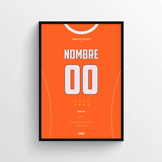 Cuadro personalizado camiseta Cobreloa 2025