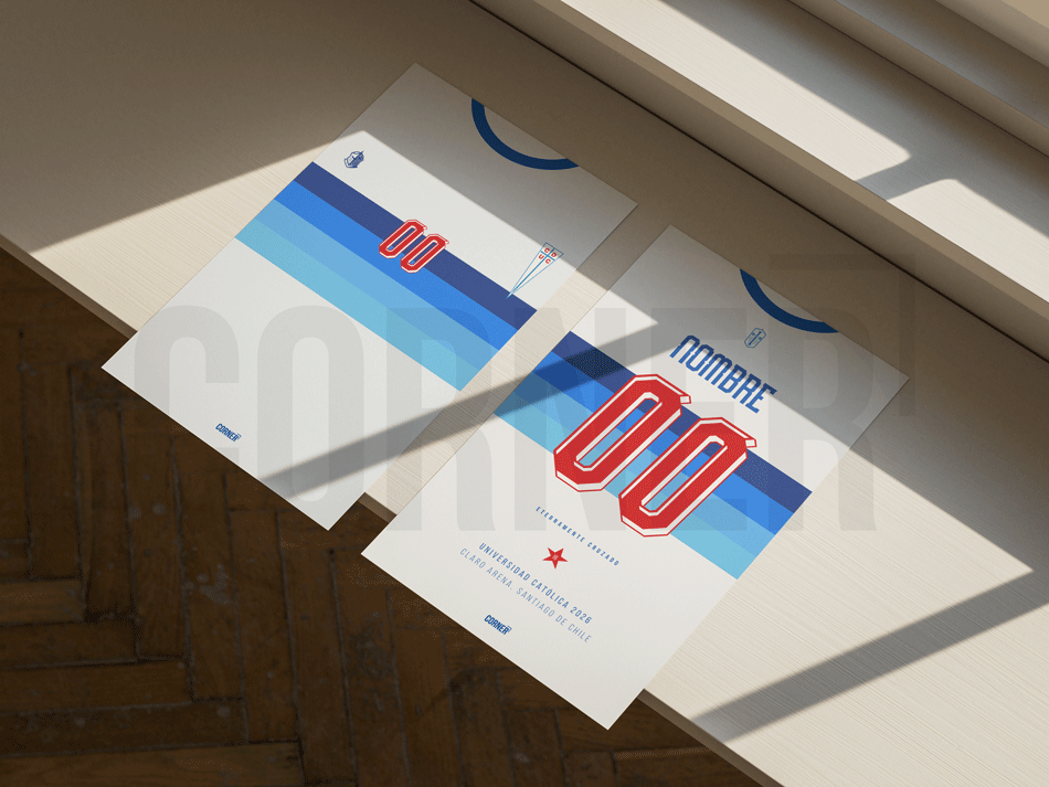 Cuadro personalizado camiseta Universidad Católica 2026