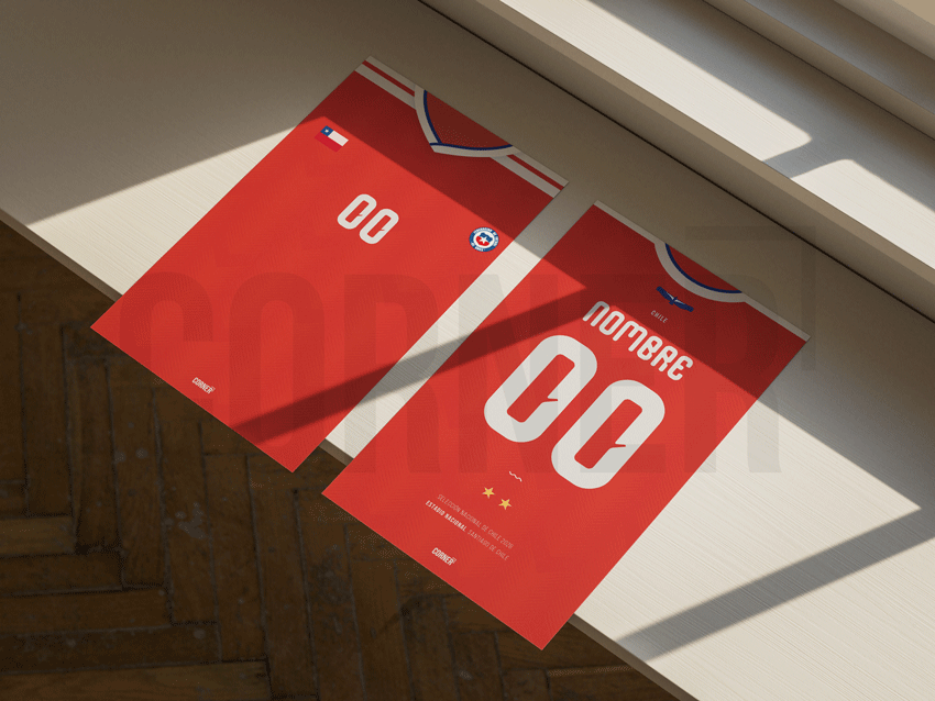 Cuadro personalizado camiseta Chile 2026