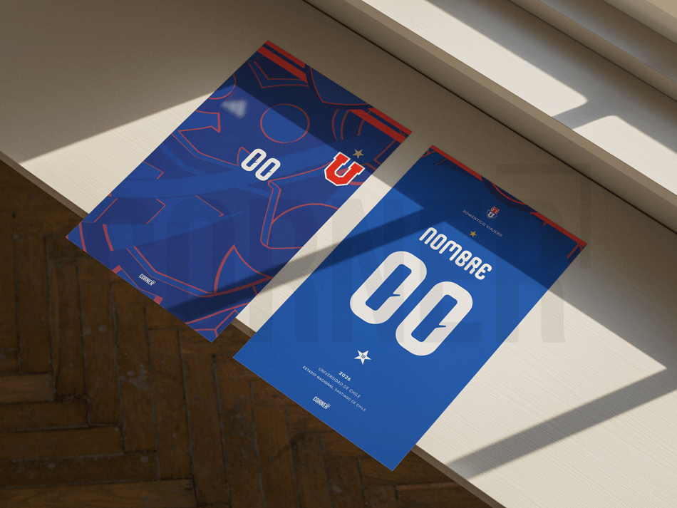 Cuadro personalizado camiseta Universidad de Chile 2026