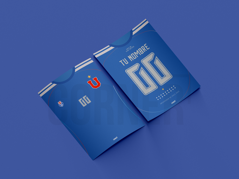 Cuadro personalizado camiseta Universidad de Chile 2025