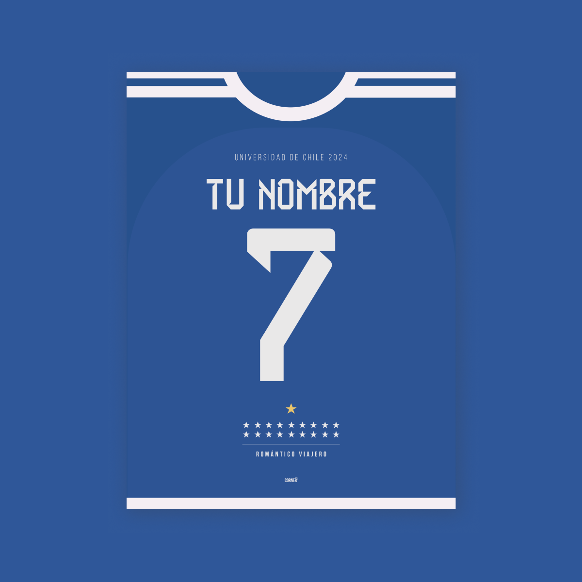 Cuadro camiseta personalizada Universidad de Chile 2024