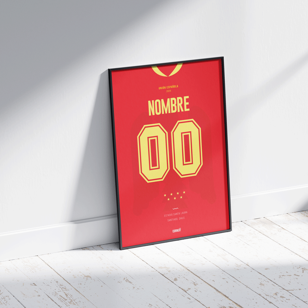 Cuadro personalizado camiseta Unión Española