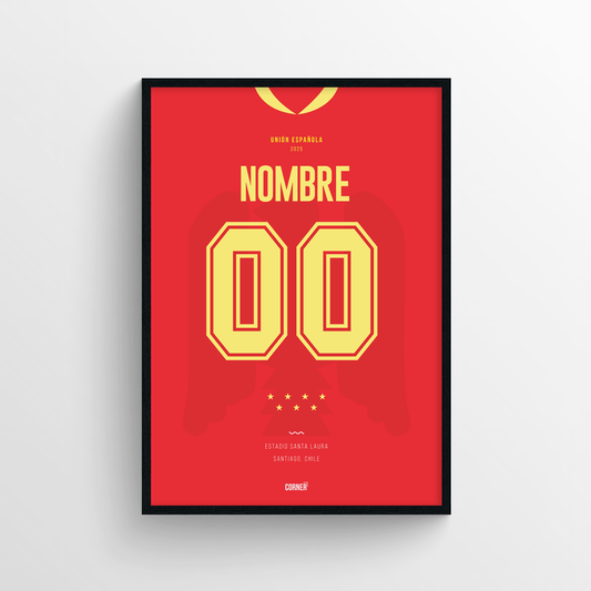Cuadro personalizado camiseta Unión Española