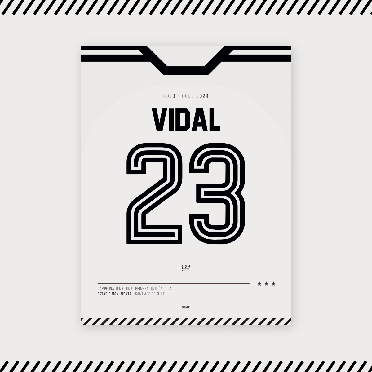 Cuadro camiseta Vidal Colo-Colo 2024