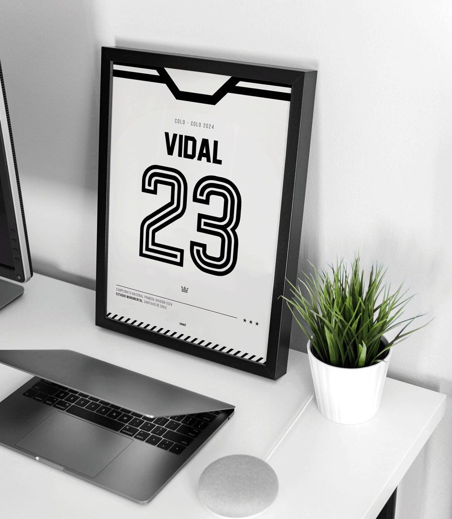 Cuadro camiseta Vidal Colo-Colo 2024