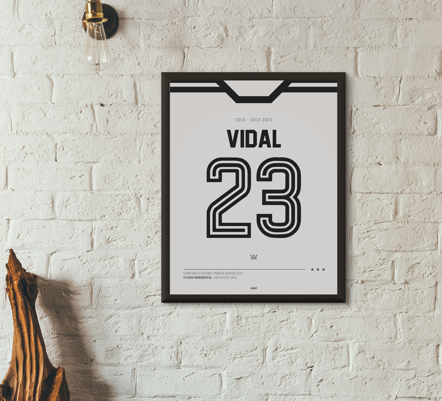 Cuadro camiseta Vidal Colo-Colo 2024