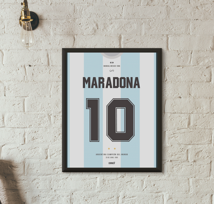 Cuadro Maradona campeón del mundo